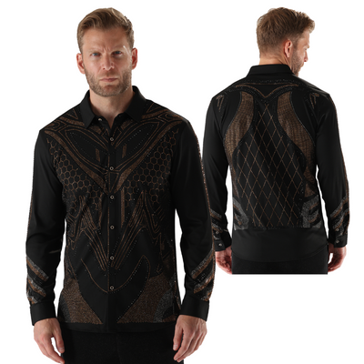 Black Crystal Shirt 7902