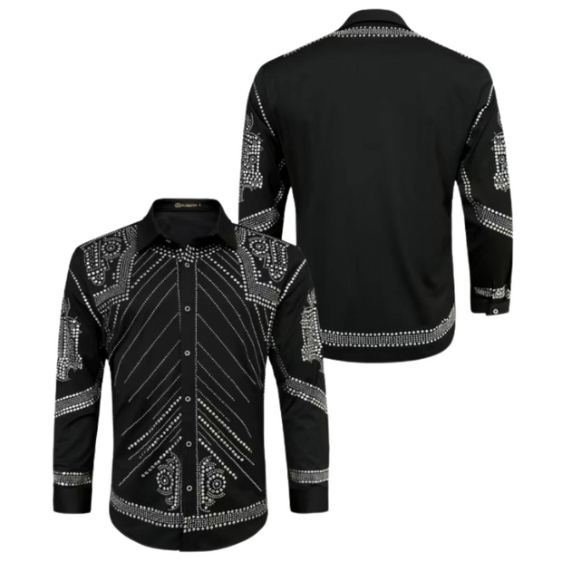 Black Crystal Shirt 7903