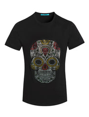 Skull design Tee with Crystals